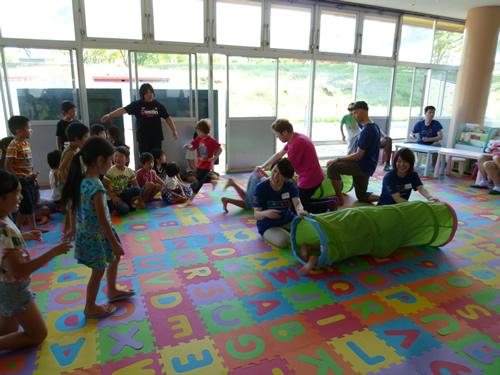 支援ボランティアの様子