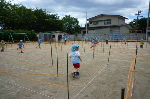 デカ迷路大会の様子