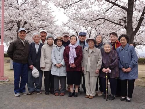 デイサービス利用者の集合写真