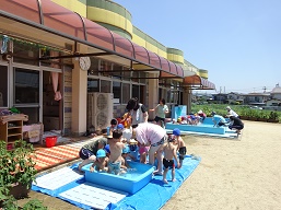 水遊び